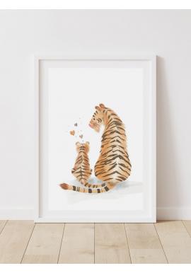 Detský dekoračný plagát s obrázkom tigra