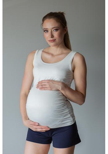 Biely top pre tehotné a dojčiace ženy