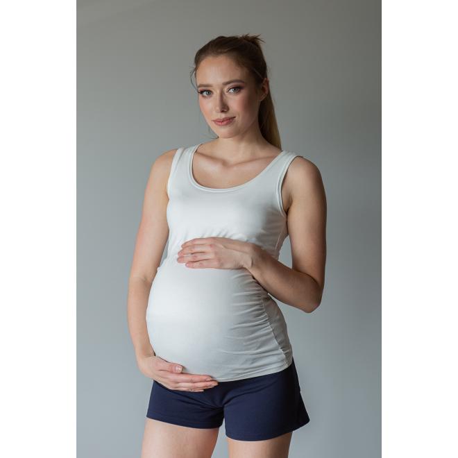 E-shop Biely top pre tehotné a dojčiace ženy