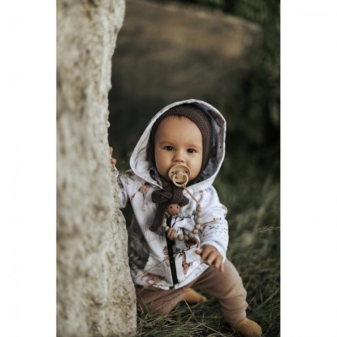 Detská bavlnená mikina s kapucňou z kolekcie hmlisté ráno