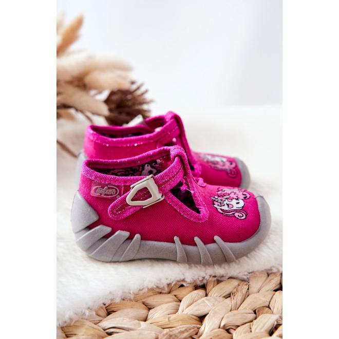 Detské ružové papučky s jednorožcami