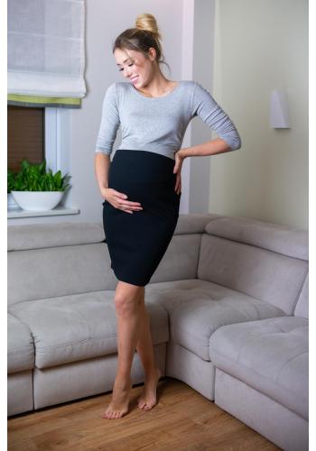 Dámska tehotenská sukňa čiernej farby