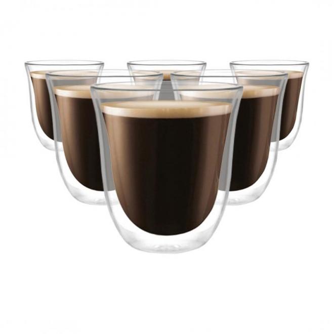 E-shop Sada šiestich termo pohárov na kávu - 220 ml