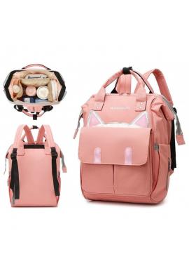Ružový ruksak pre mamičky a oteckov