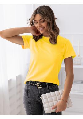 Dámske žlté tričko s krátkym rukávom