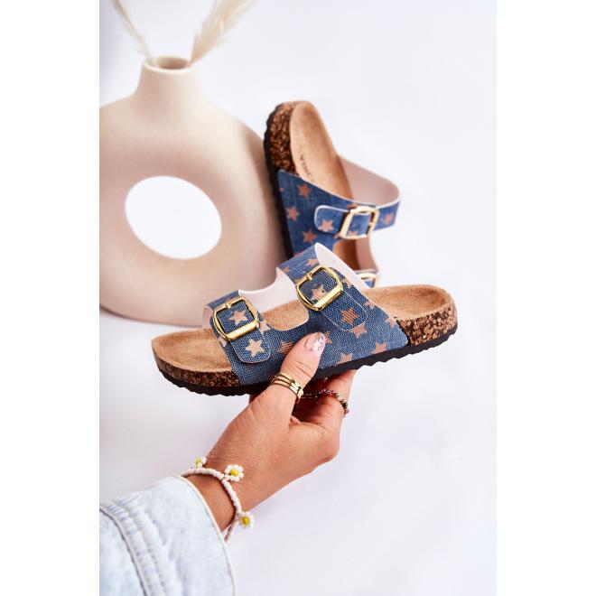 E-shop Modré detské papuče