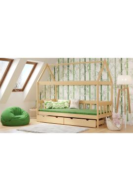 Jednolôžková domčeková posteľ pre deti - 160x80 cm
