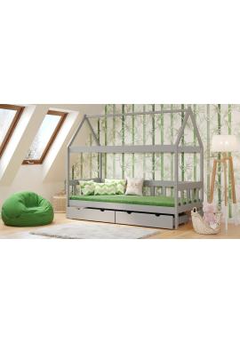 Jednolôžková domčeková posteľ pre deti - 190x90 cm