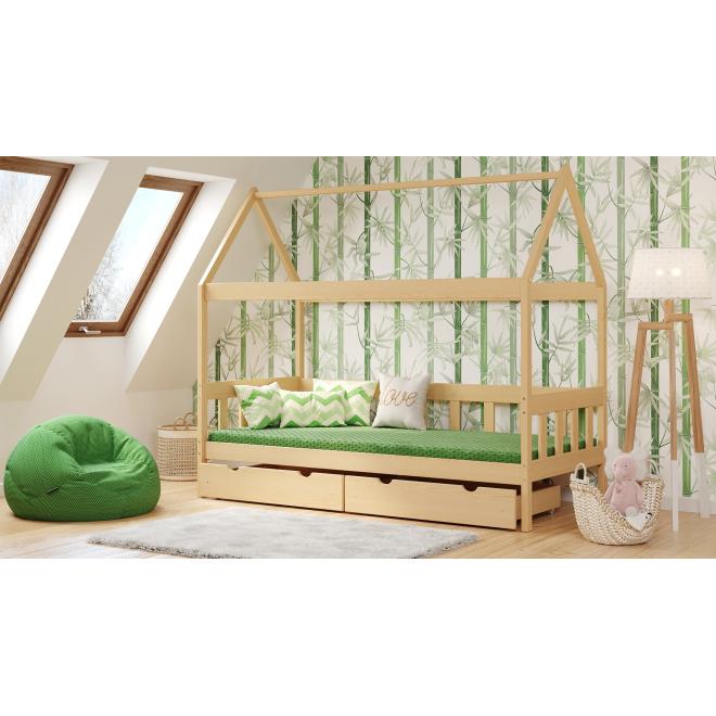 Detská domčeková posteľ - 200x90 cm