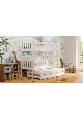 Poschodová posteľ s prístelkou - 190x90/180x90 cm