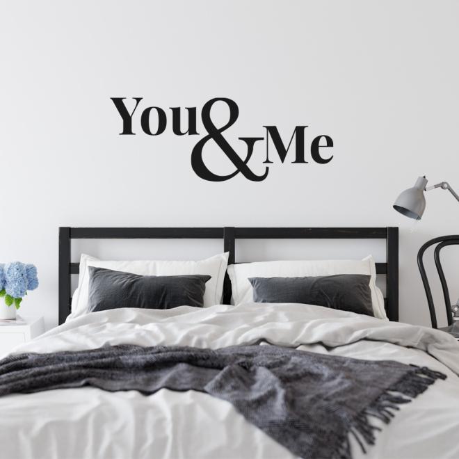 E-shop Dekoračná nálepka You & Me