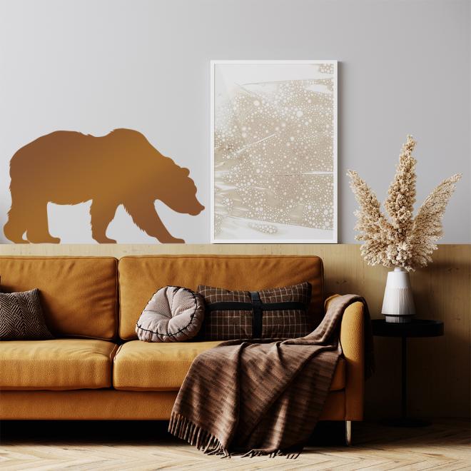 E-shop Dekoračná nálepka na stenu - medveď