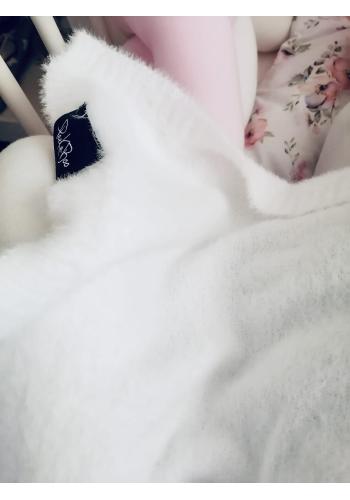 Detská deka alpaka v krémovej farbe