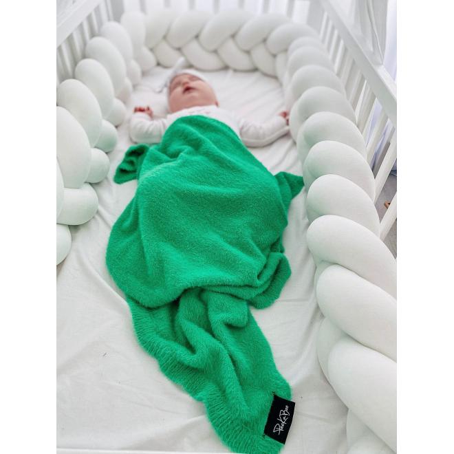 Detská deka alpaka v zelenej farbe
