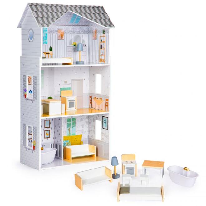 E-shop Biely drevený domček pre bábiky