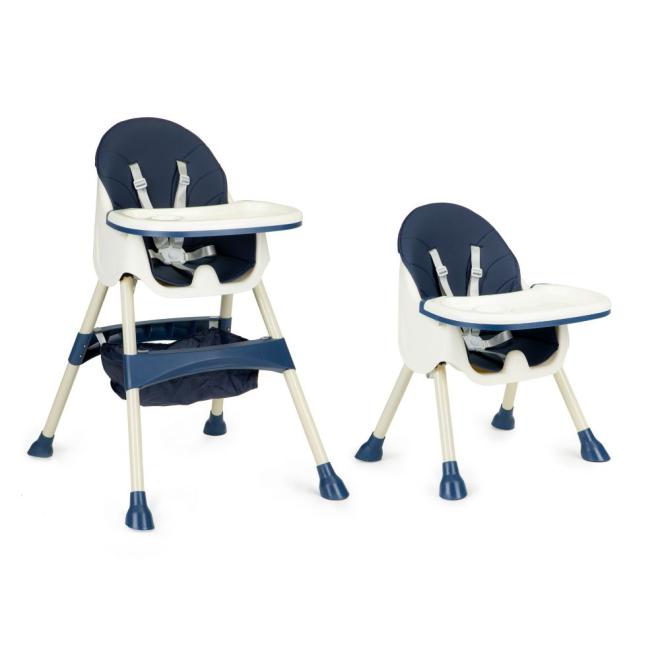 E-shop Modrá nastaviteľná stolička na kŕmenie pre deti
