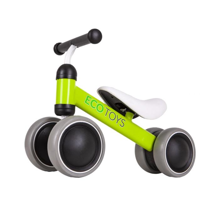 E-shop Balančný zelený bicykel pre deti