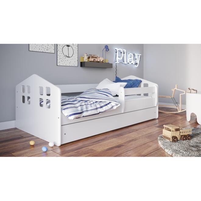 E-shop Biela detská posteľ - Kacper 140x80 cm