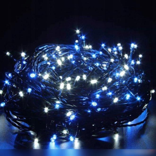 Modré vianočné LED svetielka - 35,5 m