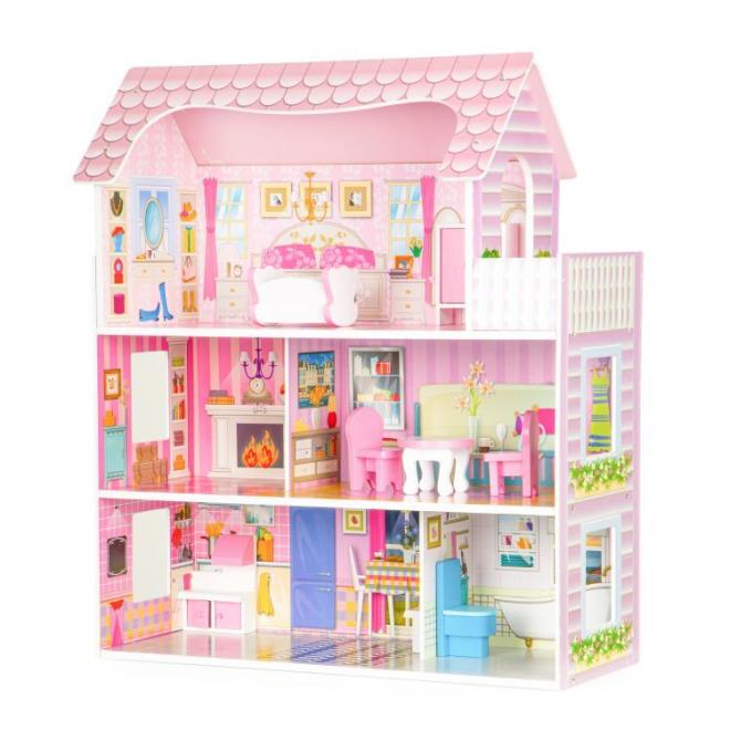 E-shop Drevený domček pre bábiky s nábytkom
