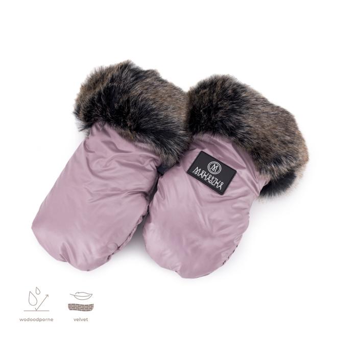 E-shop Vodeodolné rukavice na kočiar v ružovej farbe