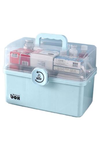 Svetlomodrý organizér na lieky