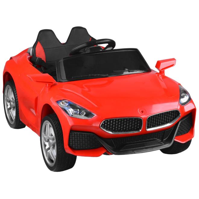 Červené detské auto s diaľkovým ovládaním