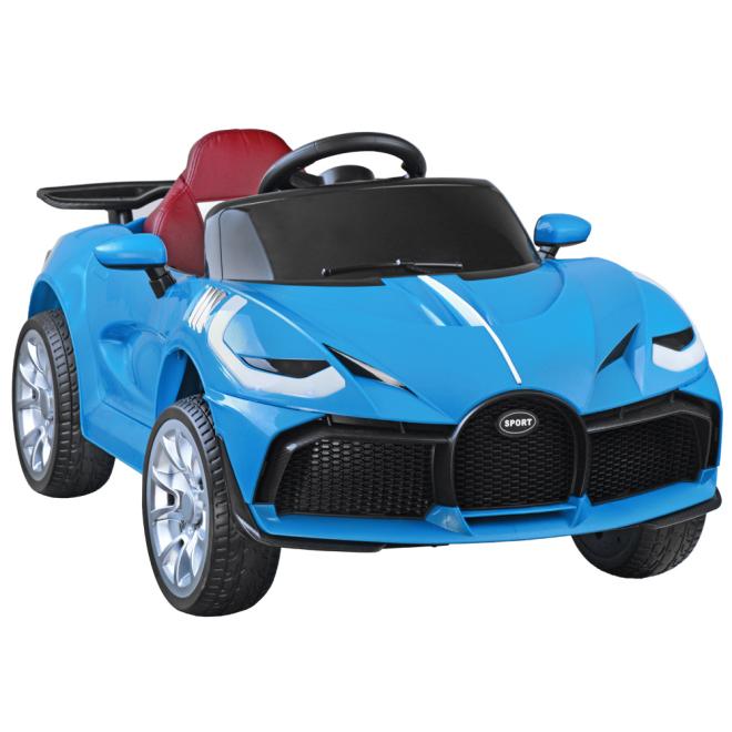 Detské modré auto kabriolet na batérie