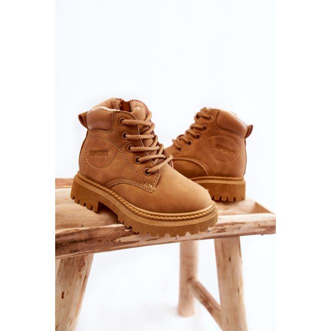 E-shop Hnedé zateplené topánky pre deti