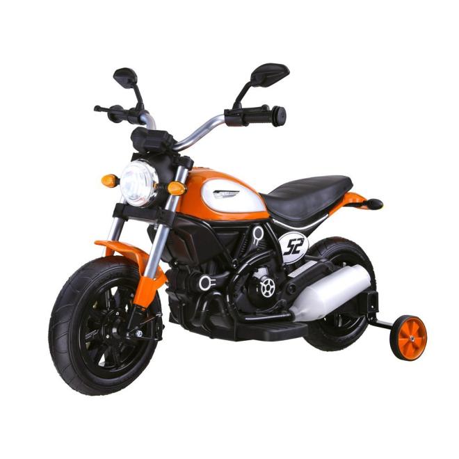 E-shop Oranžová elektrická motorka pre deti
