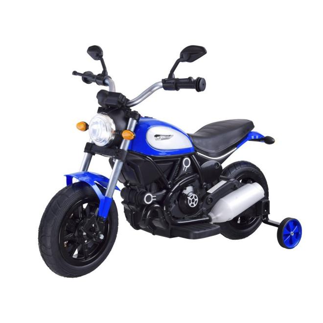 E-shop Elektrická detská motorka v modrej farbe