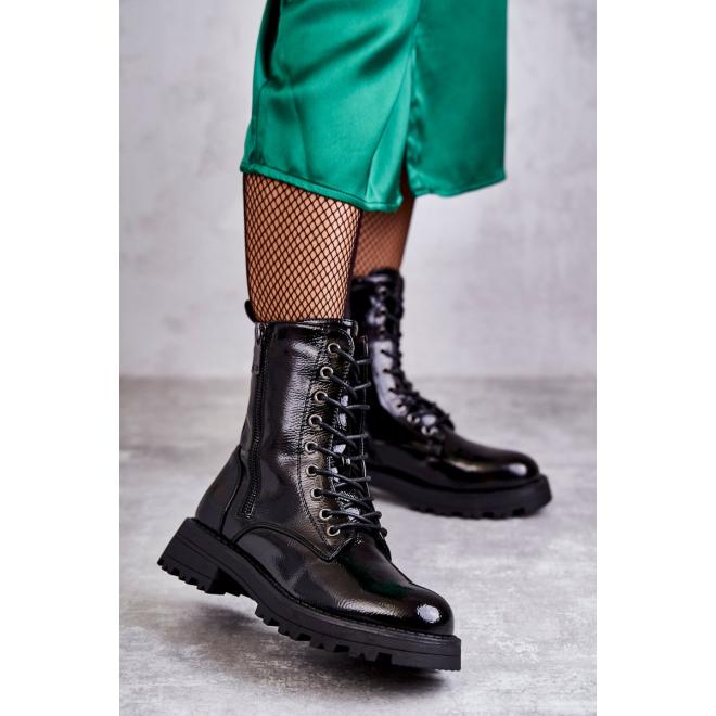 E-shop Čierne dámske topánky so zipsom