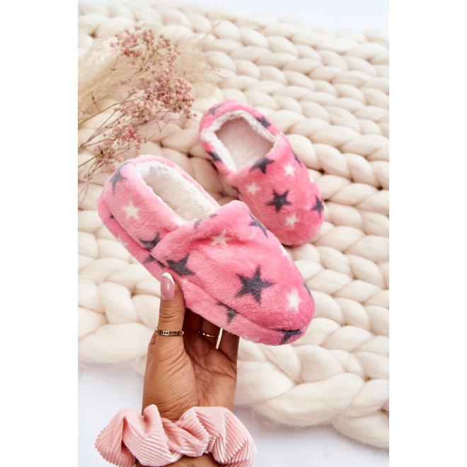 E-shop Detské ružové papuče s hviezdami