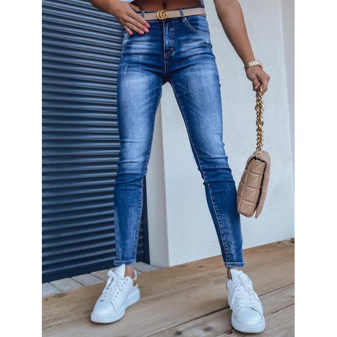 E-shop Svetlomodré dámske džínsy s vyšším pásom