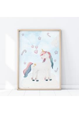 Nástenný plagát s jednorožcom