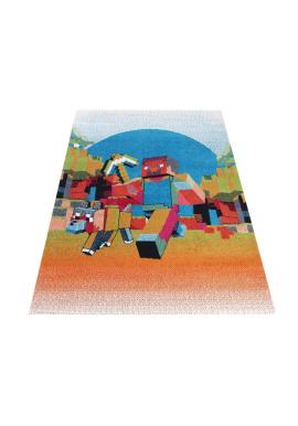 Farebný koberec s motívom Minecraft