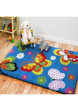 Farebný koberec s motívom Motýle
