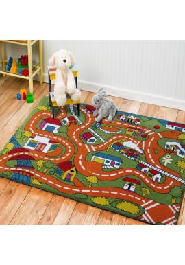 Farebný koberec s motívom Mesta 2