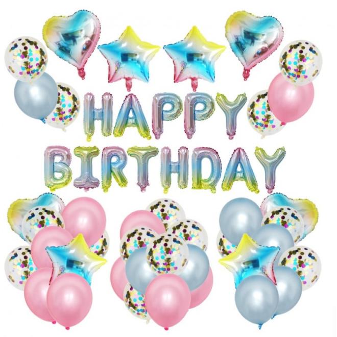 E-shop Farebná sada balónov na narodeniny