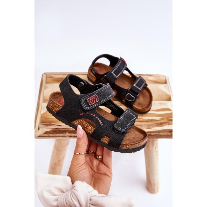 E-shop Detské sandále Big Star čiernej farby