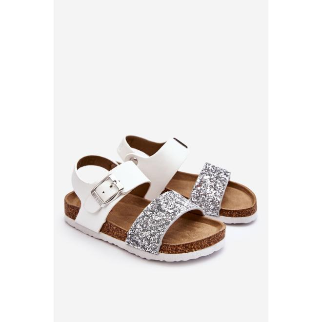 E-shop Dievčenské biele sandále Big Star