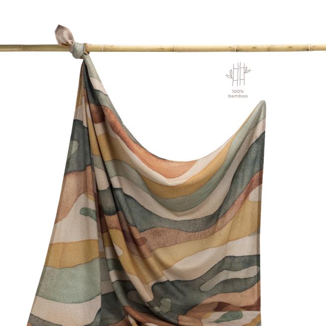 Letná bambusová deka z kolekcie dúhová hora