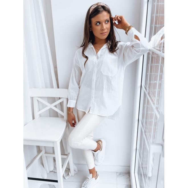 E-shop Dámska elegantná košeľa v bielej farbe