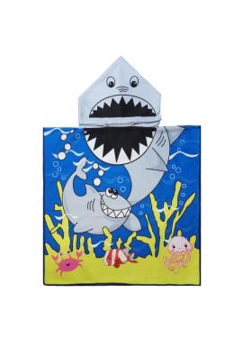 Detský uterák s kapucňou - žralok