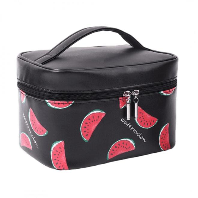E-shop Čierny kozmetický kufrík s melónmi
