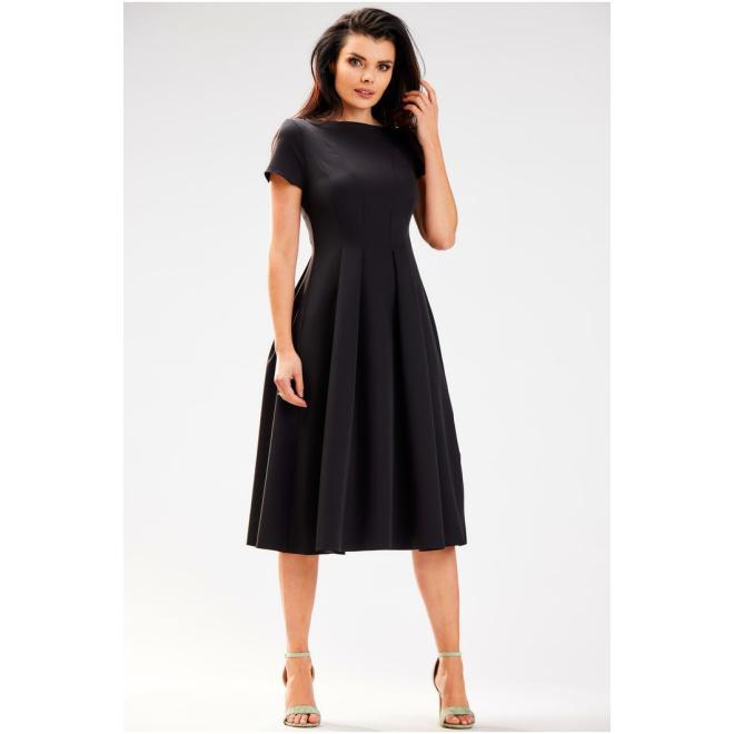 E-shop Čierne elegantné midi šaty