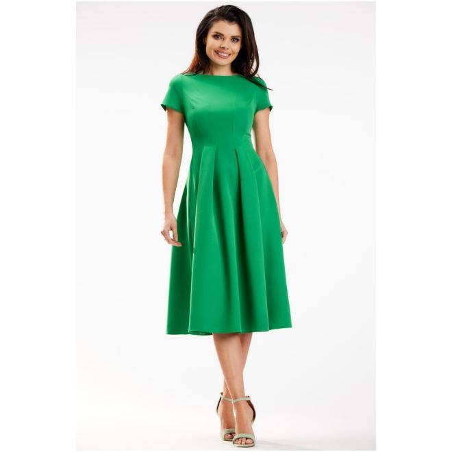 E-shop Elegantné zelené midi šaty