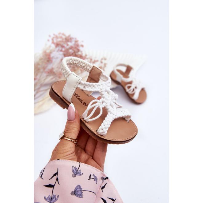 E-shop Biele sandále pre dievčatá