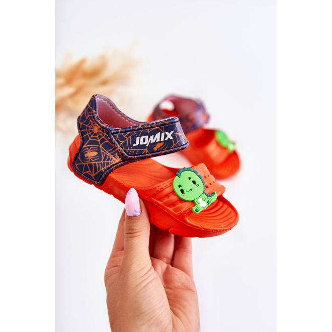 E-shop Oranžové chlapčenské sandále
