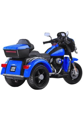 Detská veľká motorka v modrej farbe